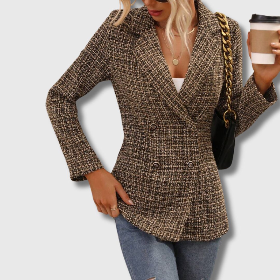 Sabine - Women's Elegant Tweed Blazer in Limited Edition