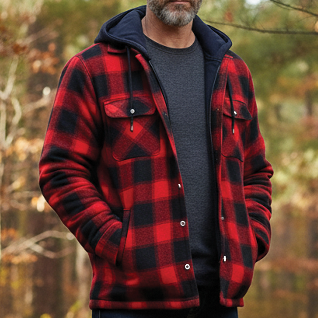 Parker - Funky Checked Hooded Jacket for a Stylish Look