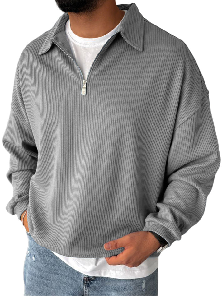 Racel | Long-Sleeve Zip Sweater for Comfort and Style