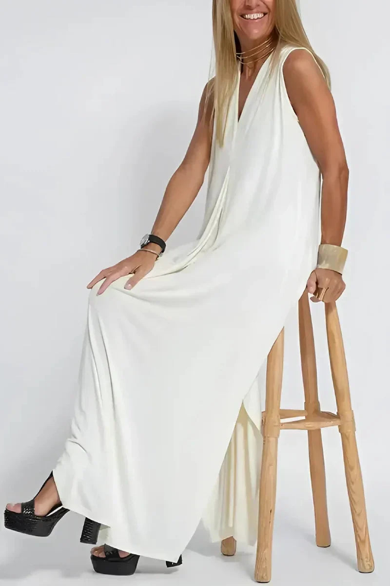 Elegant Maxi Dress with Complimentary Cardigan