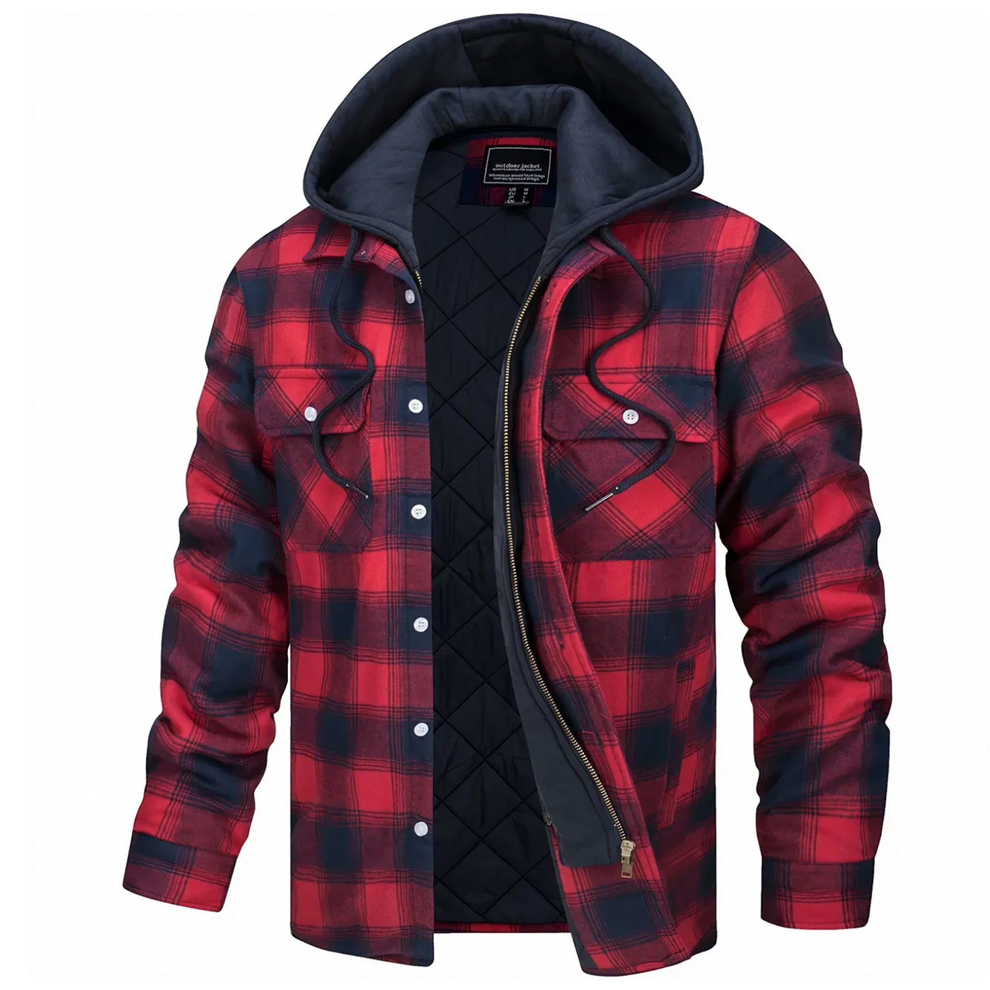 Parker - Funky Checked Hooded Jacket for a Stylish Look