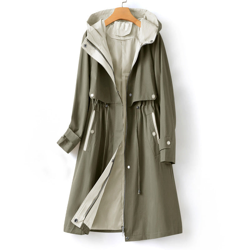 Noa Women's Winter Trench Coat with Cozy Hood for Ultimate Warmth