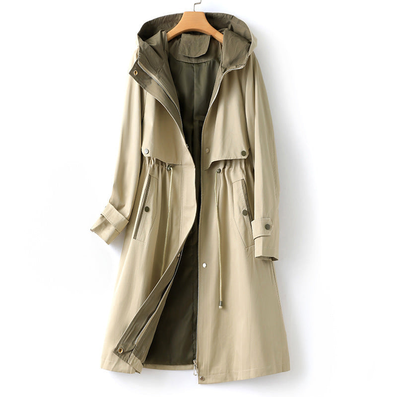 Noa Women's Winter Trench Coat with Cozy Hood for Ultimate Warmth