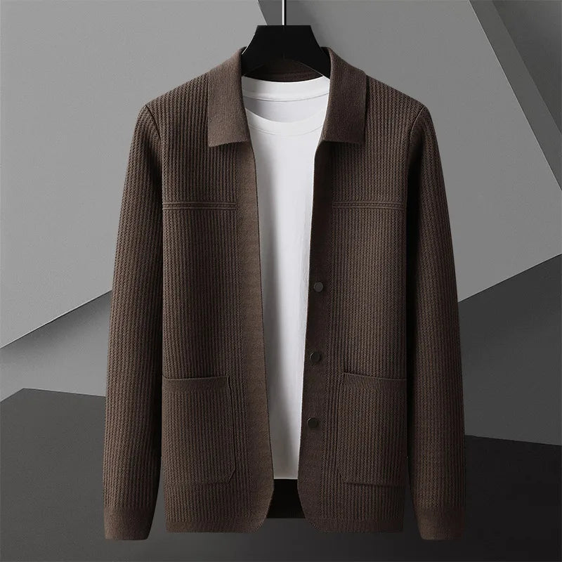 Elegant and Comfortable Morel Knit Cardigan