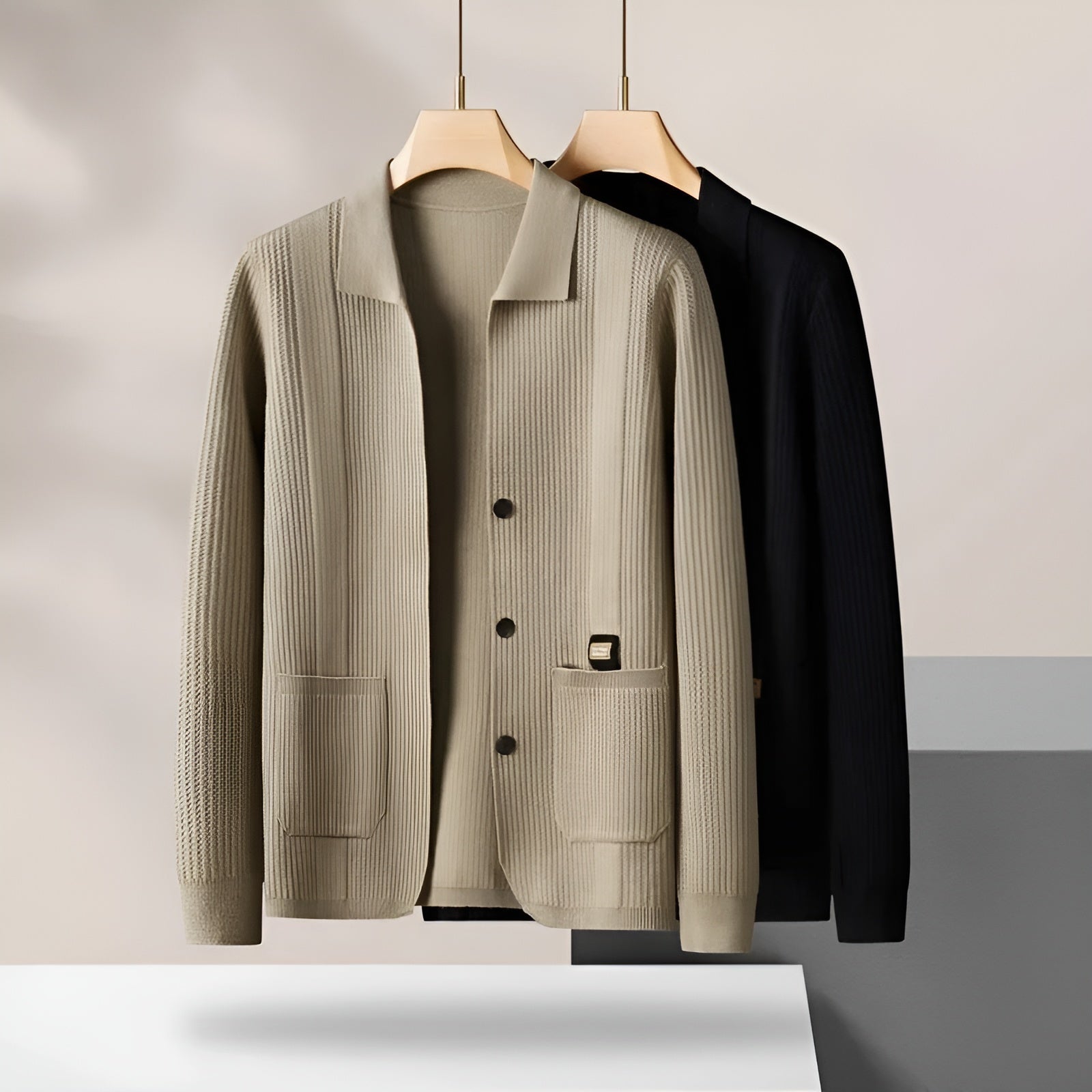Marcos Hugo Elegant and Comfortable Knitted Coat
