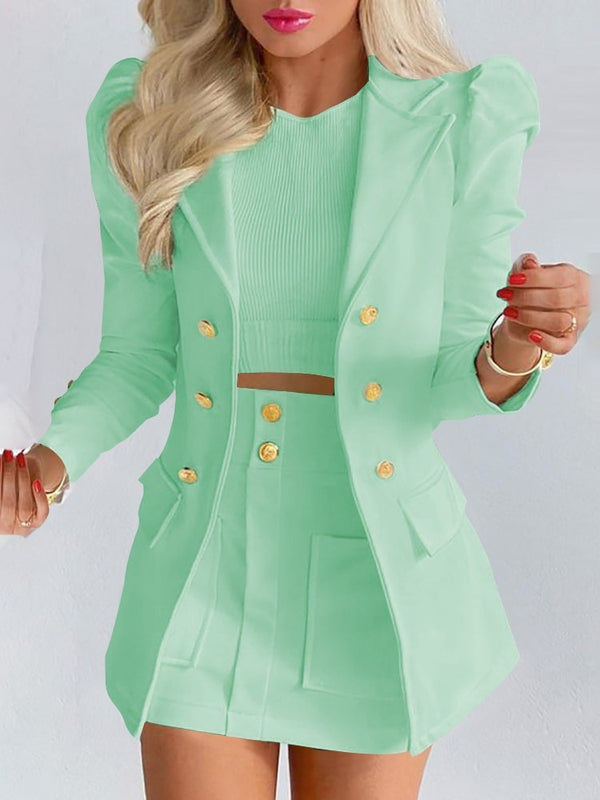 Bella Women’s Elegant Blazer and Skirt Co-ord Set for a Stylish Look