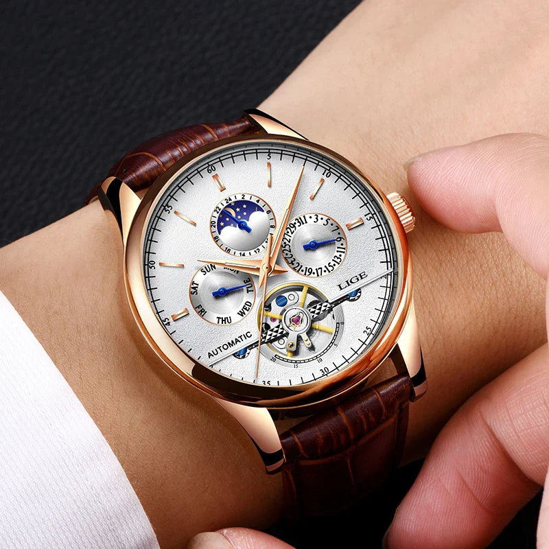 Luxury Mechanical Automatic Tourbillon Watch