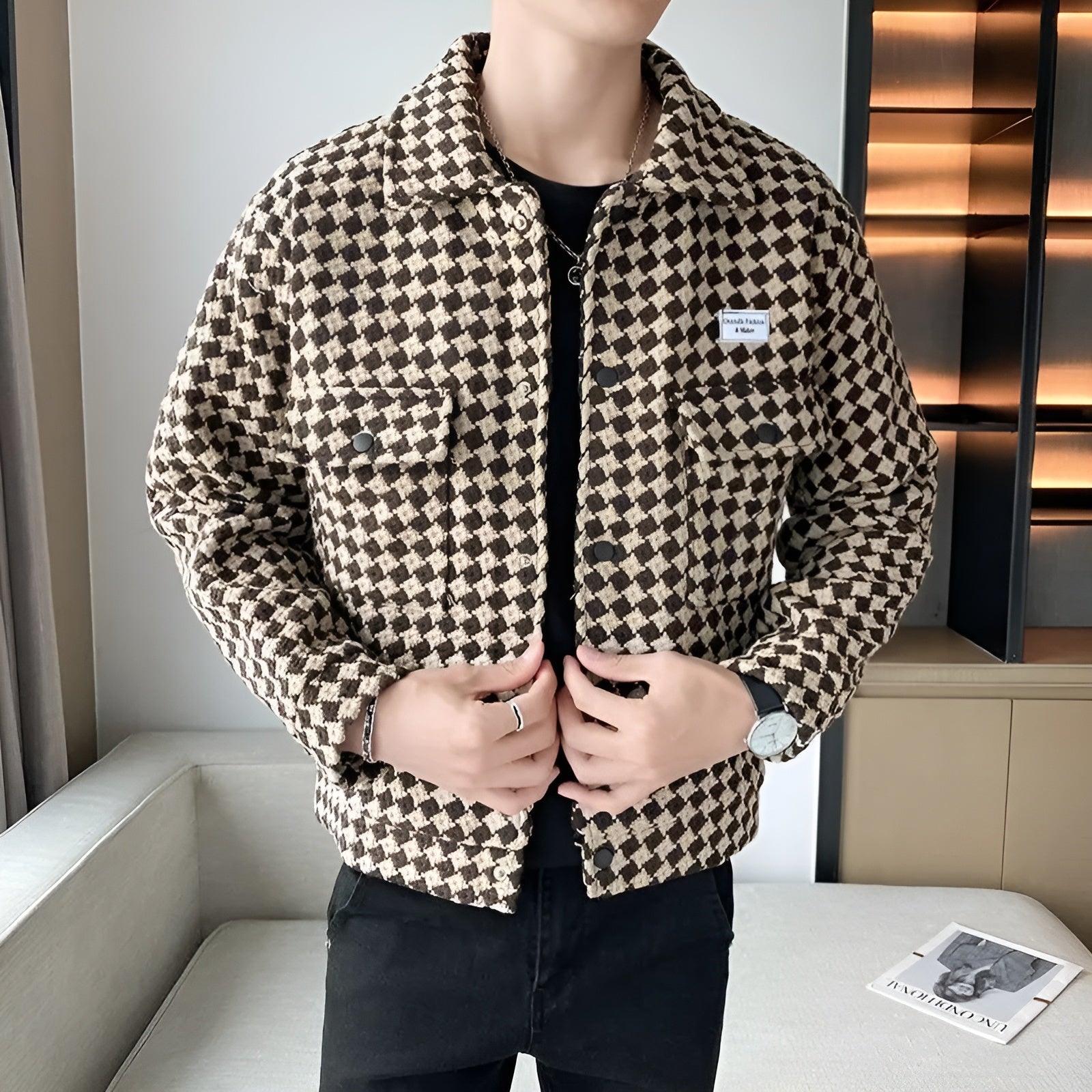 Giovanni Russo Elegant Tweed Jacket