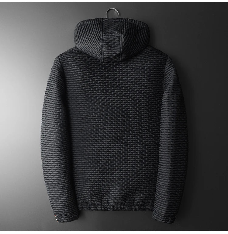 Elegant and Comfortable Black Micro-Quilt Jacket