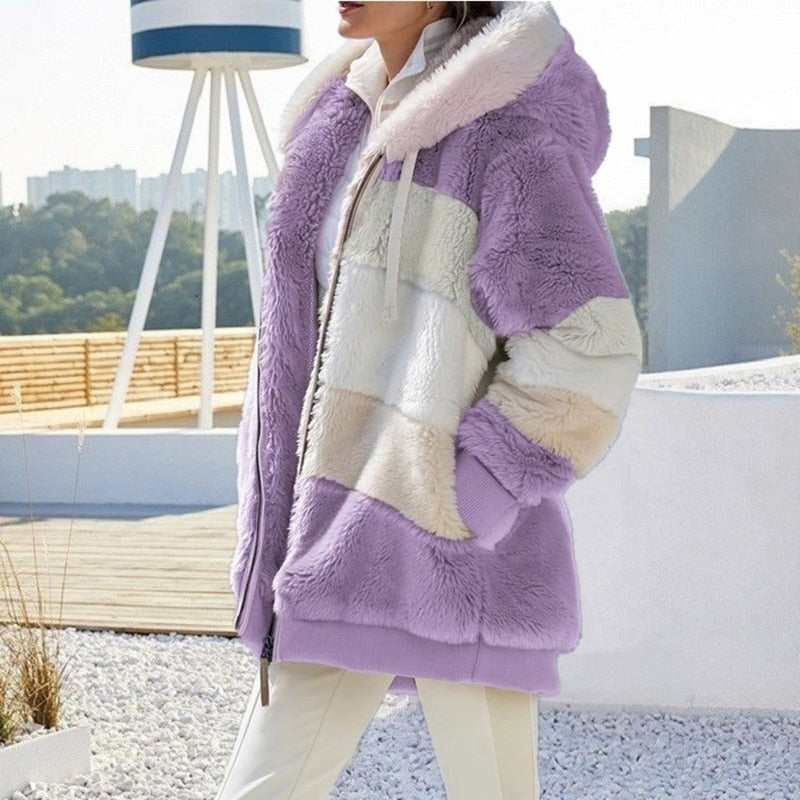 Fibi Plush Luxe Puffer Vest with Hood | Ultra Warm, Soft, and Elegant Style