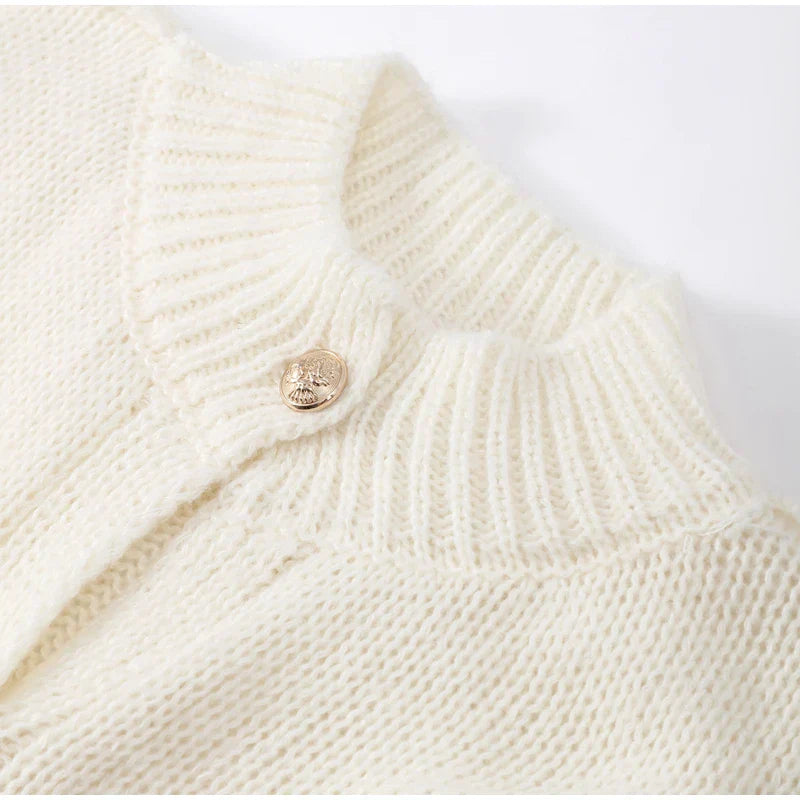 Harper Women's Cozy Winter Knit Cardigan with Button Closure - Relaxed Fit