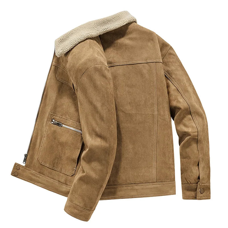 Suede Basin Trucker Jacket for an Elegant and Comfortable Look