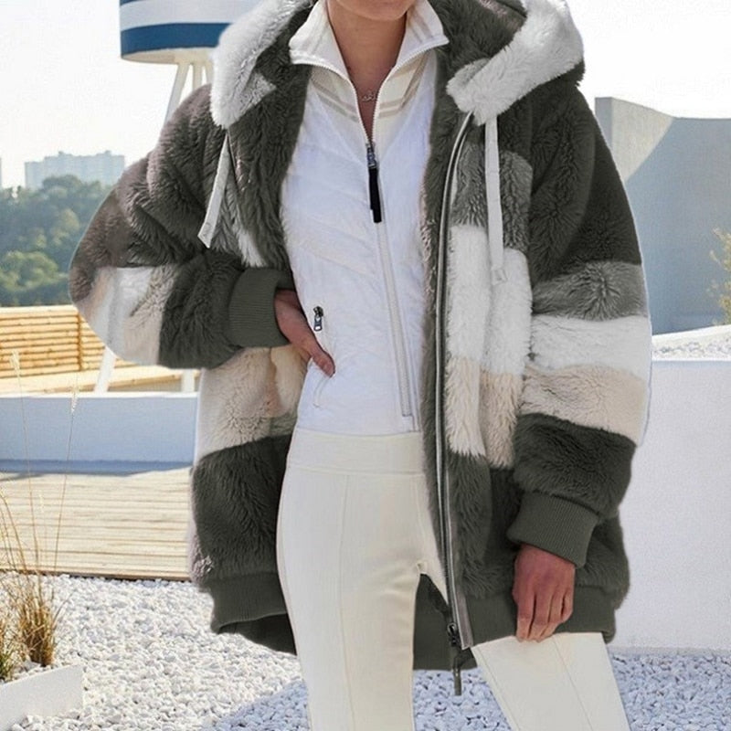 Fibi Plush Luxe Puffer Vest with Hood | Ultra Warm, Soft, and Elegant Style
