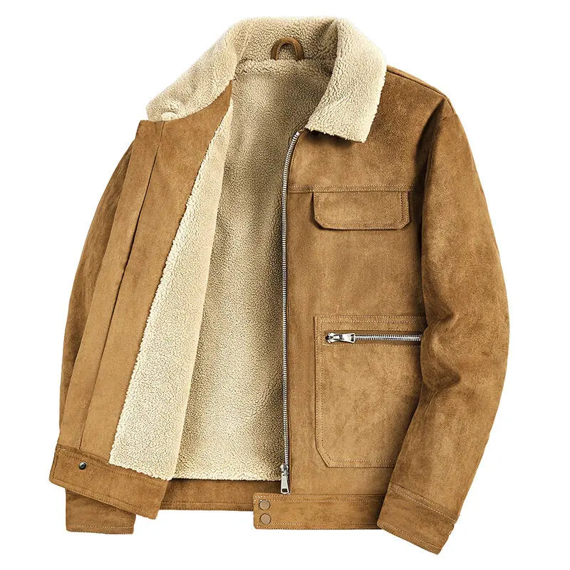 Suede Basin Trucker Jacket for an Elegant and Comfortable Look