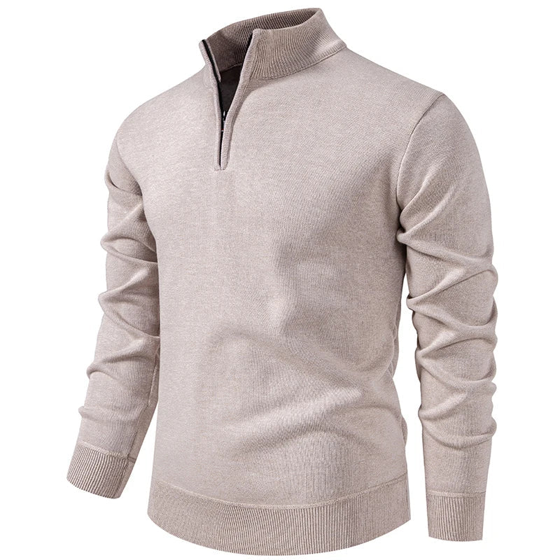 Calleron | Luxurious Elevated Quarter-Zip Sweater for Stylish Comfort