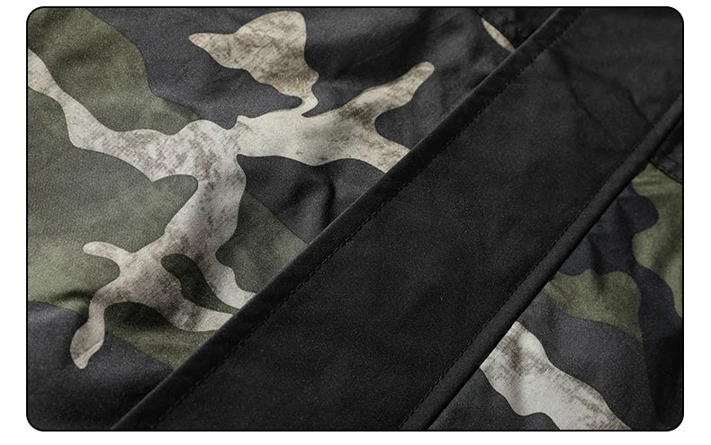 Camouflage Jacket with Double Slits for a Unique Style