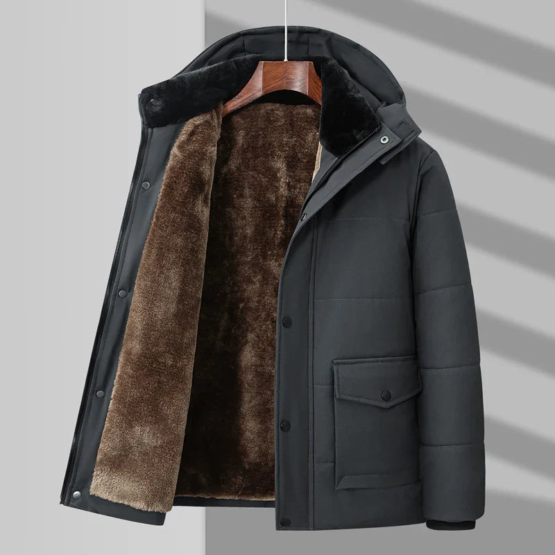Hudson Camouflage Fur-Lined Puffer for Stylish Warmth