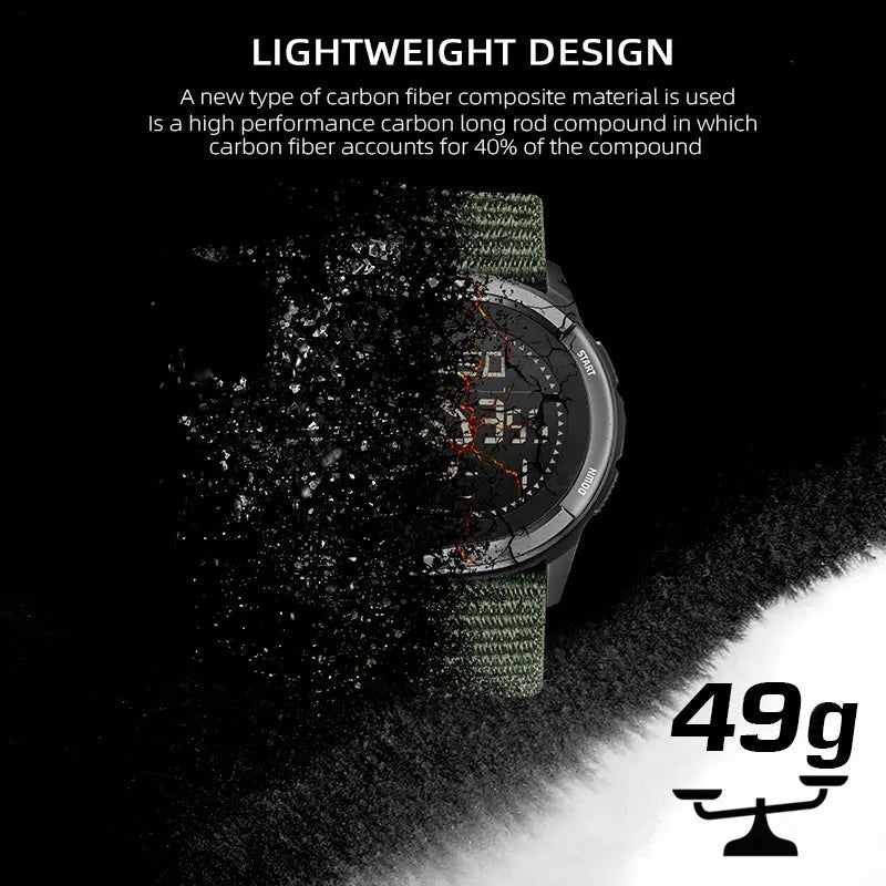 Rugged Military Digital Watch for Sports and Outdoor Activities
