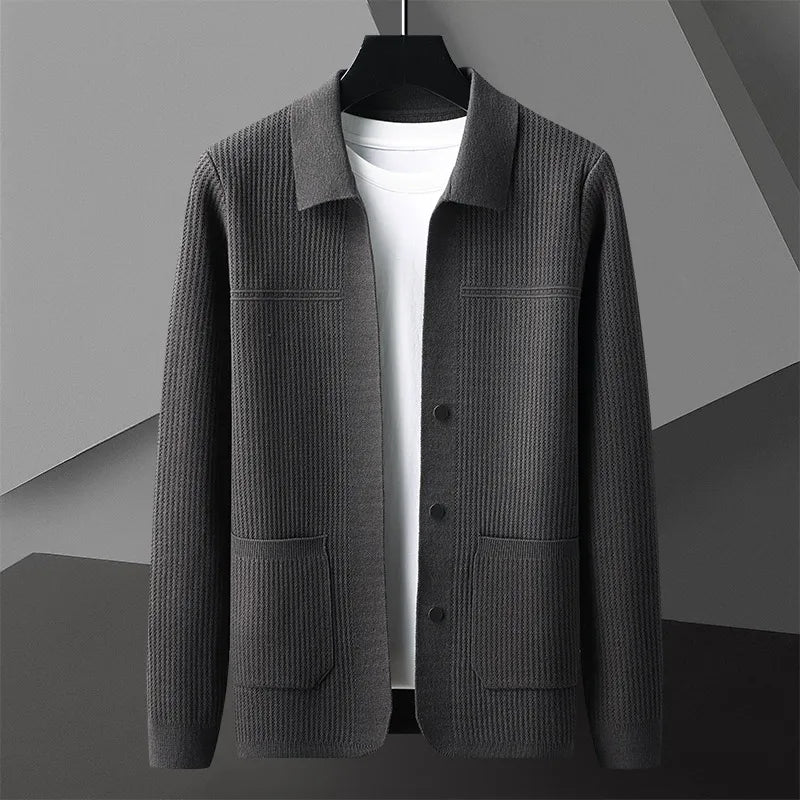 Elegant and Comfortable Morel Knit Cardigan