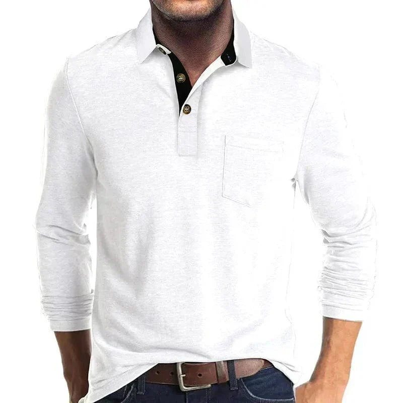 Hudson | Chic Elevated Casual Textured Polo for a Stylish Look