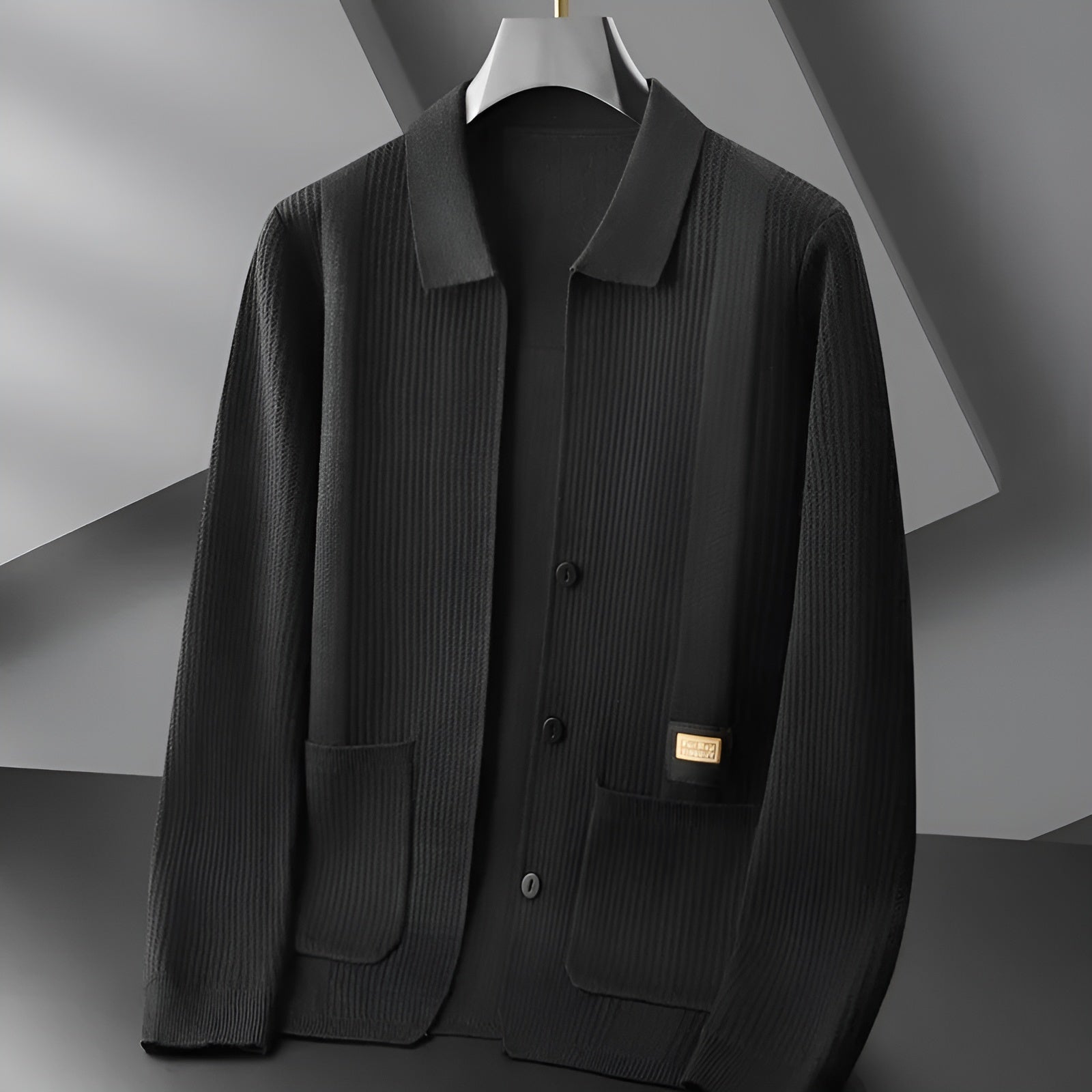 Marcos Hugo Elegant and Comfortable Knitted Coat
