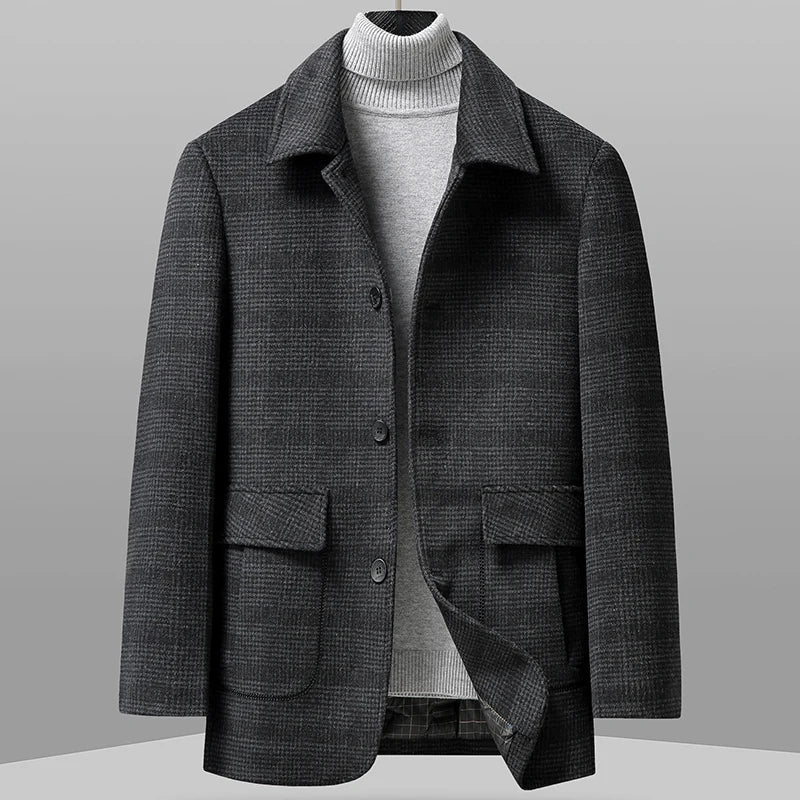 Thompson Wool Topcoat - Elegant and Warm Outerwear for Cold Days