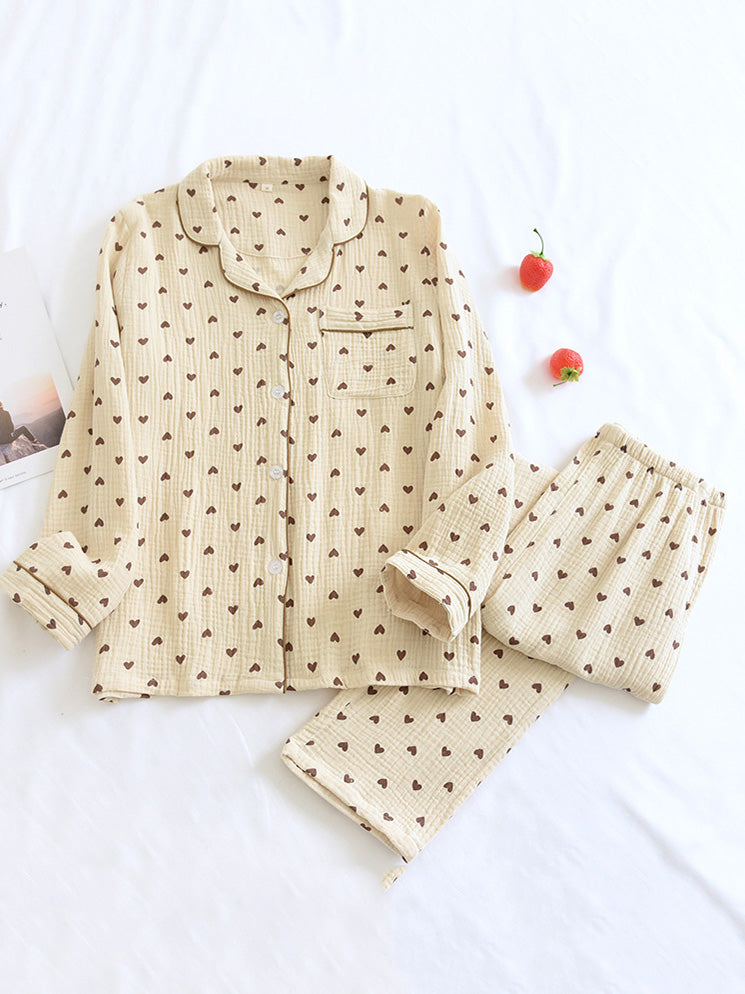 Hannah | Comfortable Long Sleeve Pajama Set for Women in Two Pieces
