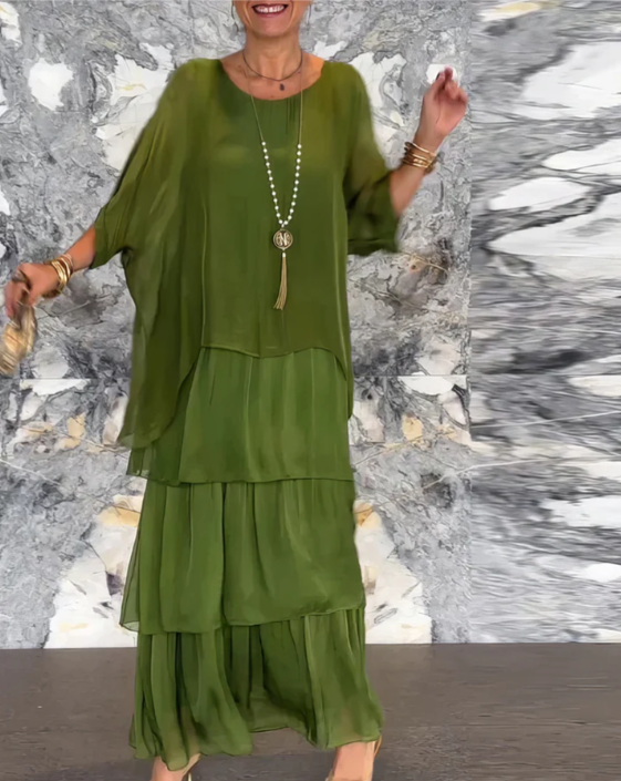 Caroline: Timeless, Elegant Flowing Maxi Dress