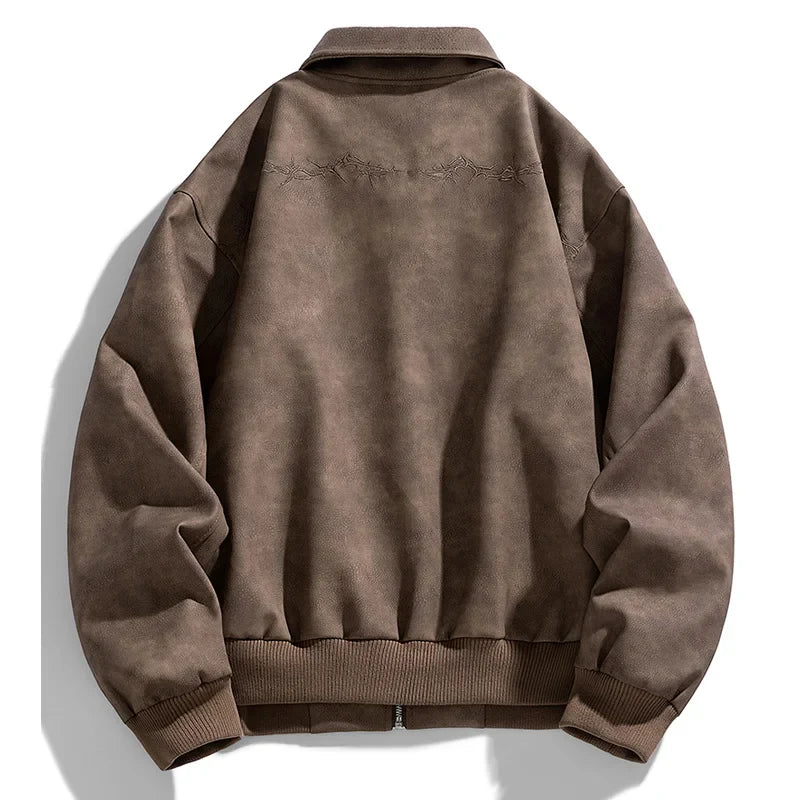 Stylish Unslack Suede Jacket Made of Jatt Material