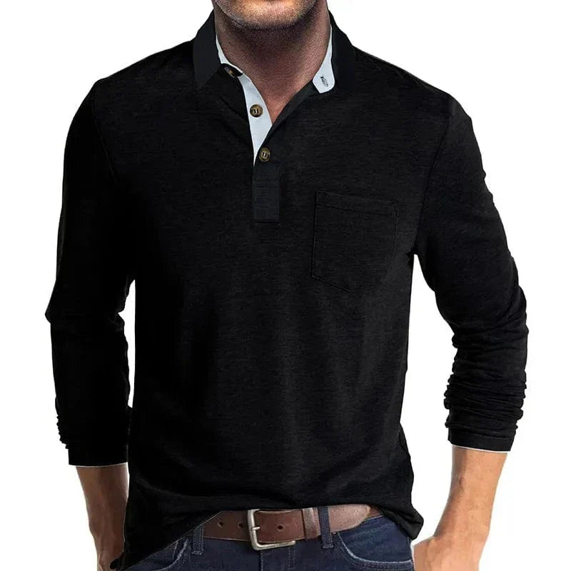 Hudson | Chic Elevated Casual Textured Polo for a Stylish Look