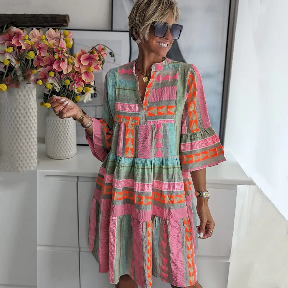 Willow | Artisan Weekend Dress — Effortless Chic for Relaxed Weekends