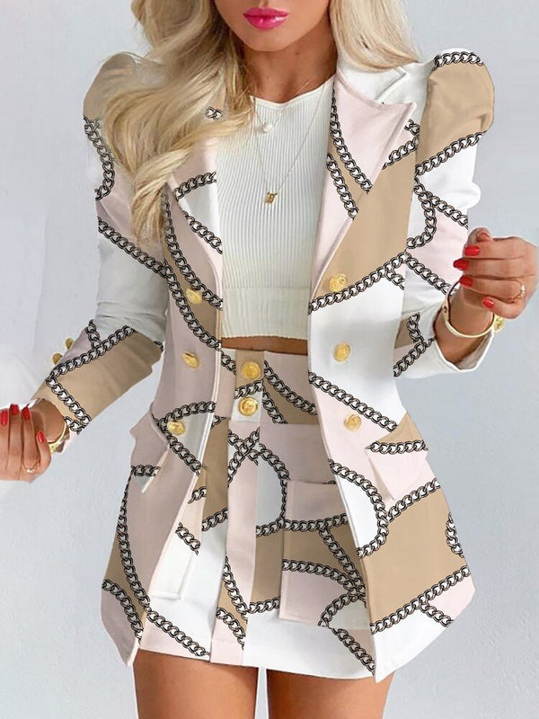Bella Women’s Elegant Blazer and Skirt Co-ord Set for a Stylish Look