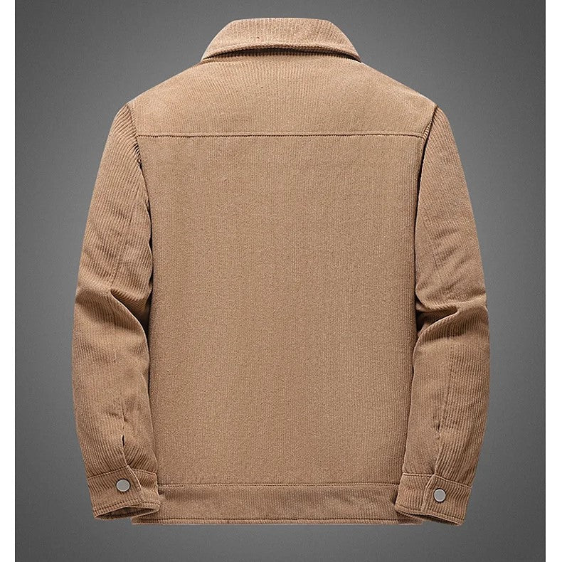 Striped Corduroy Jacket for a Trendy and Comfortable Style
