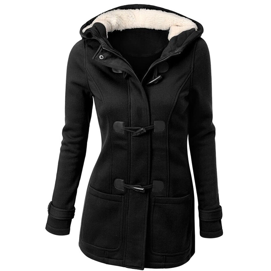 Elegant and Warm Long Winter Coat for Women with Hood