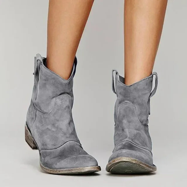 Stylish Vintage Cowgirl Ankle Boots for Trendy Adventure
