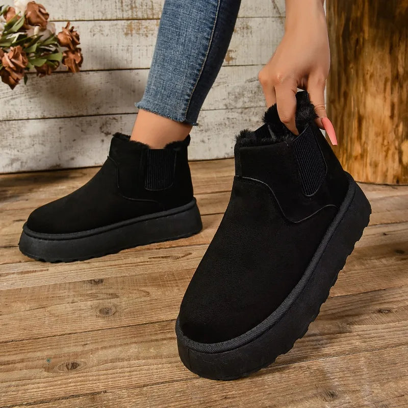 Snowluxe Women's Suede-Lined Ankle Boots for Stylish Comfort