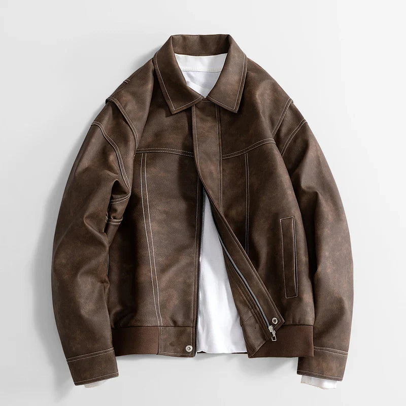 Stylish Leather Motorcycle Jacket for a Bold and Edgy Look