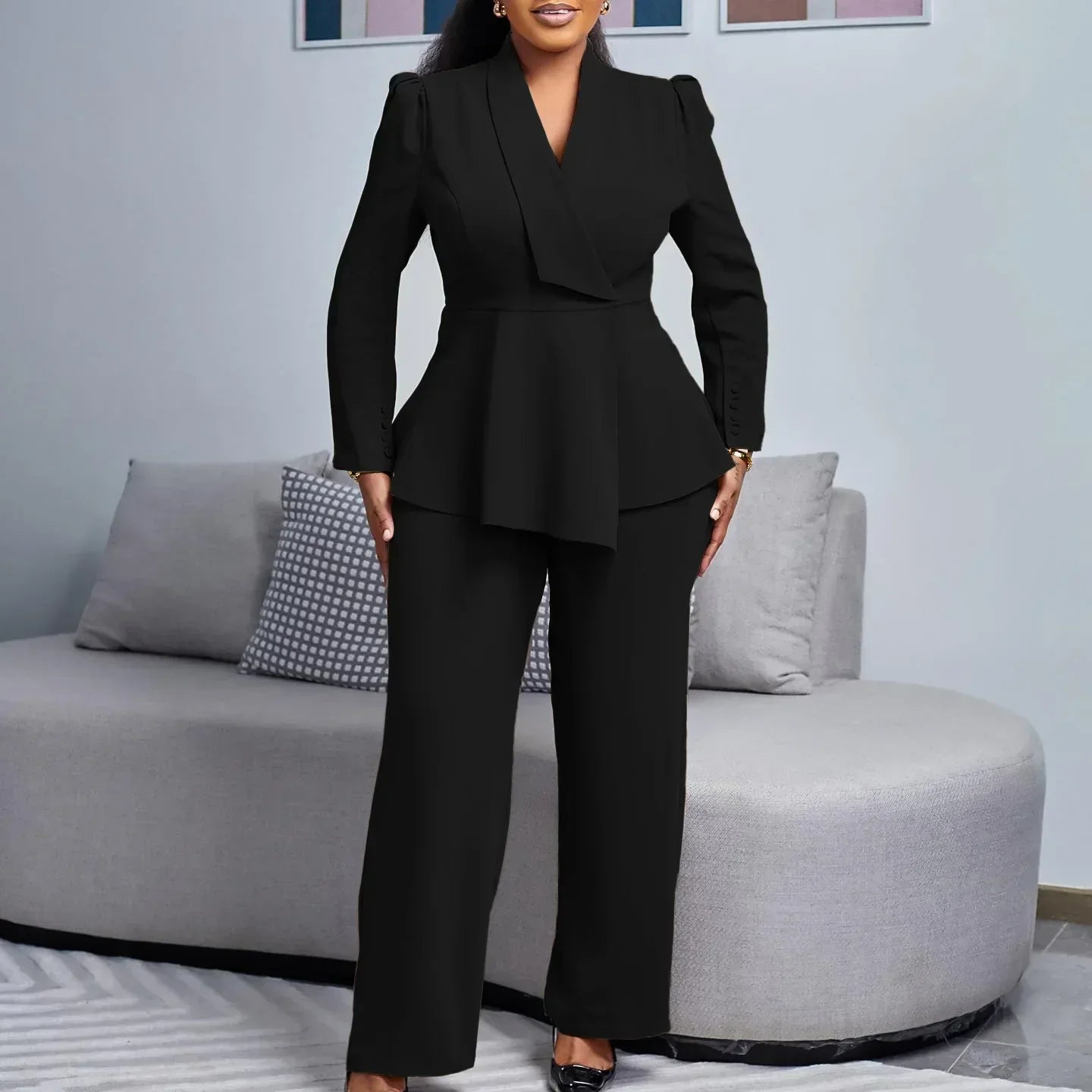 Kylie | Elegant Formal Suit Set with Custom Long Tailored Jacket for Women