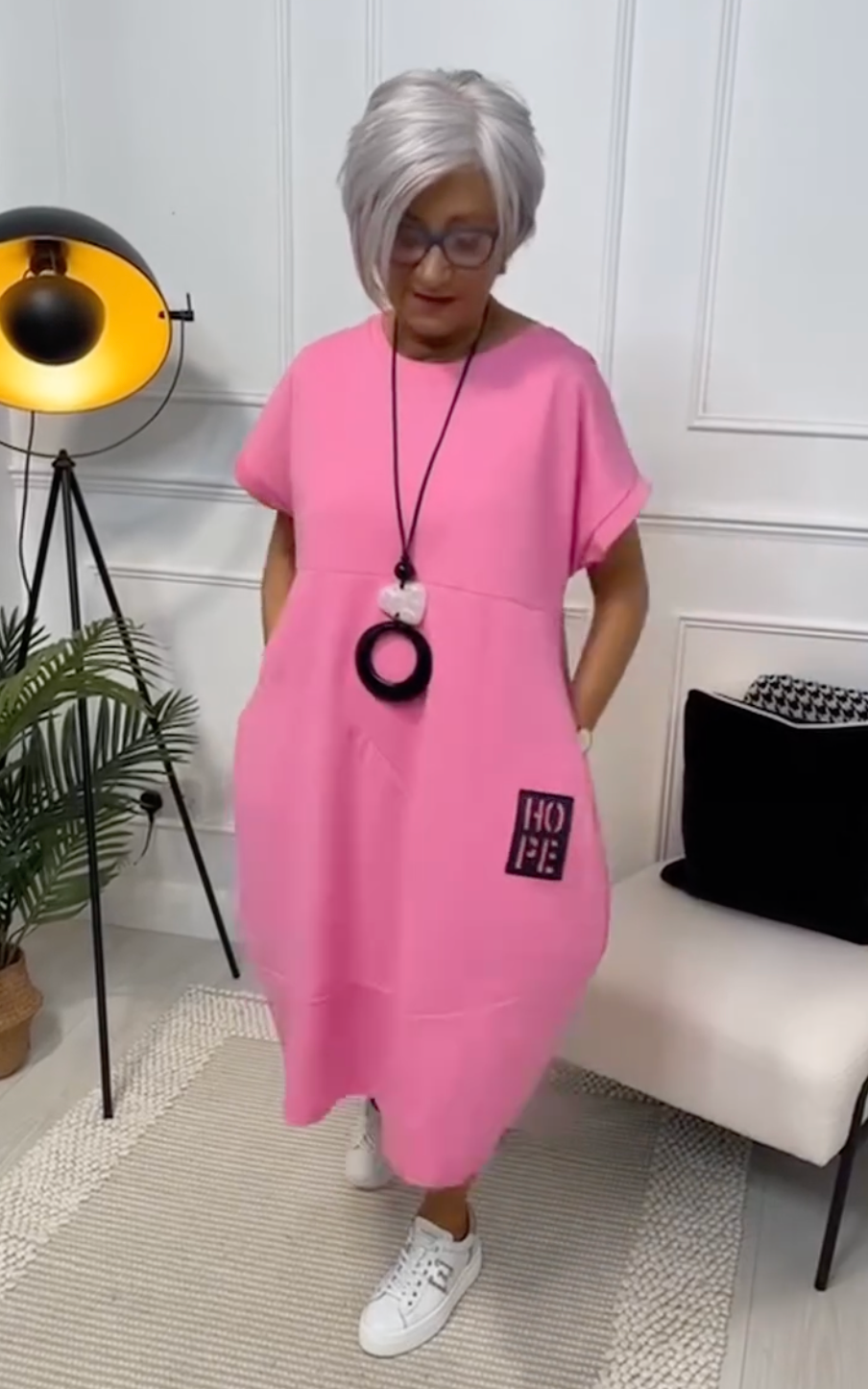 Airy Summer Dress with a Flattering Round Neckline