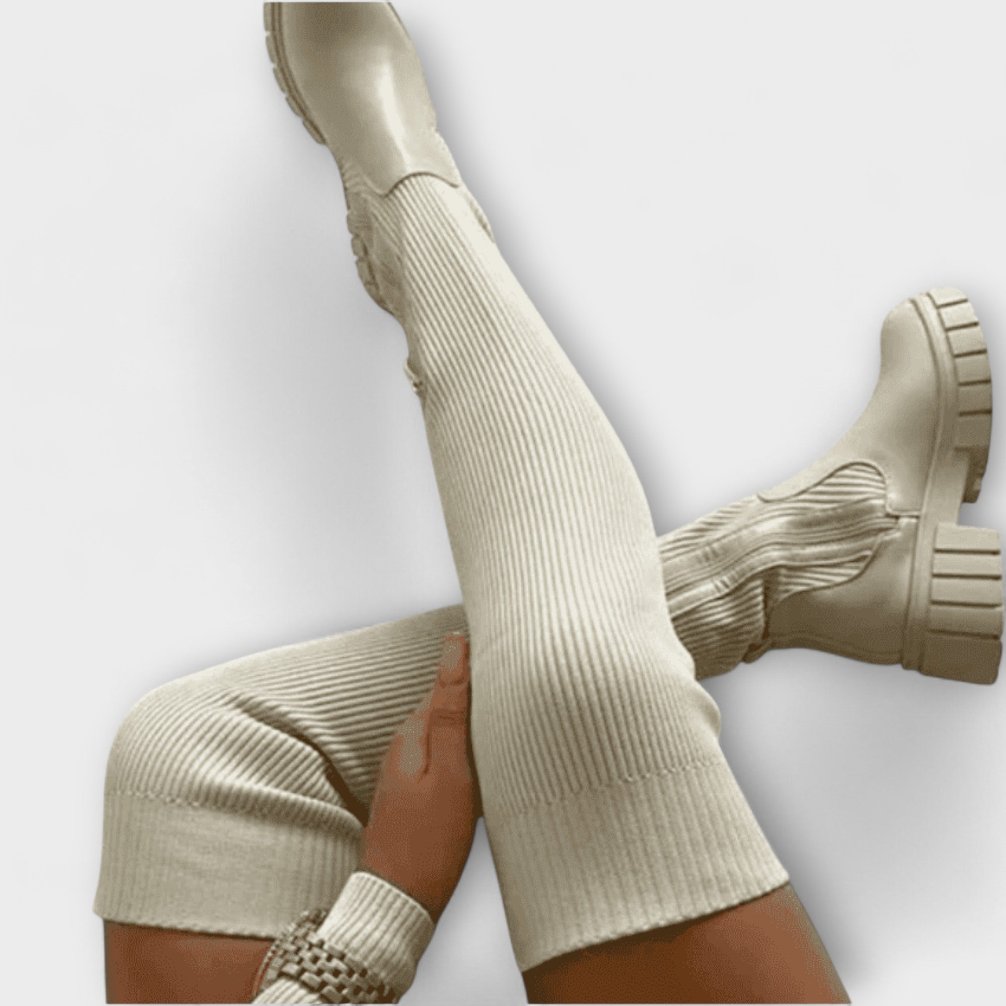 Over-the-Knee Boots with a Bold Chunky Sole