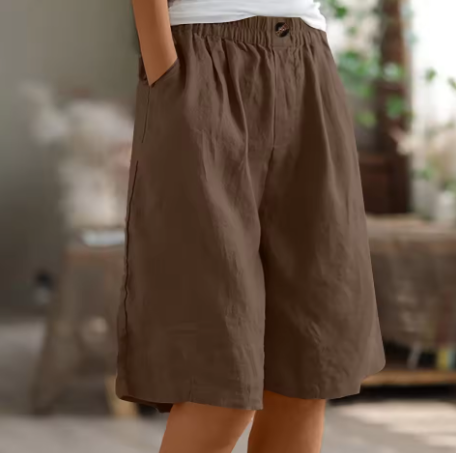 ZYLA - Linen Bermuda Shorts for Relaxed Comfort
