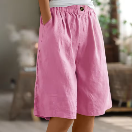 ZYLA - Linen Bermuda Shorts for Relaxed Comfort