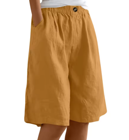 ZYLA - Linen Bermuda Shorts for Relaxed Comfort
