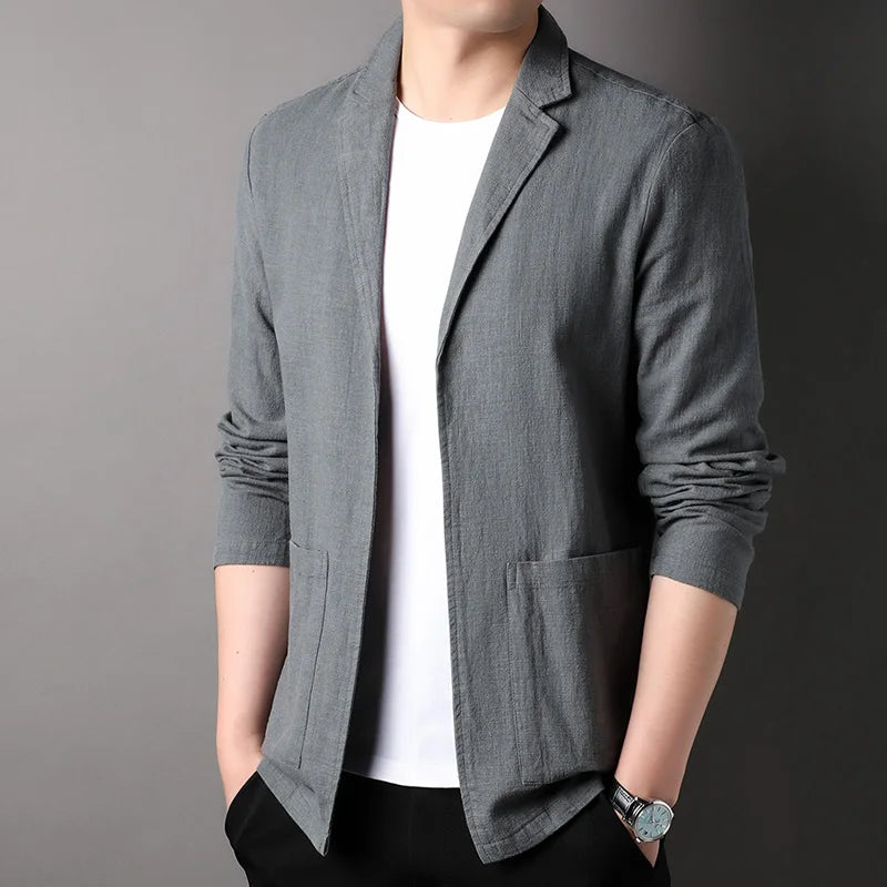 Elegant Hudson linen blazer for stylish appearances