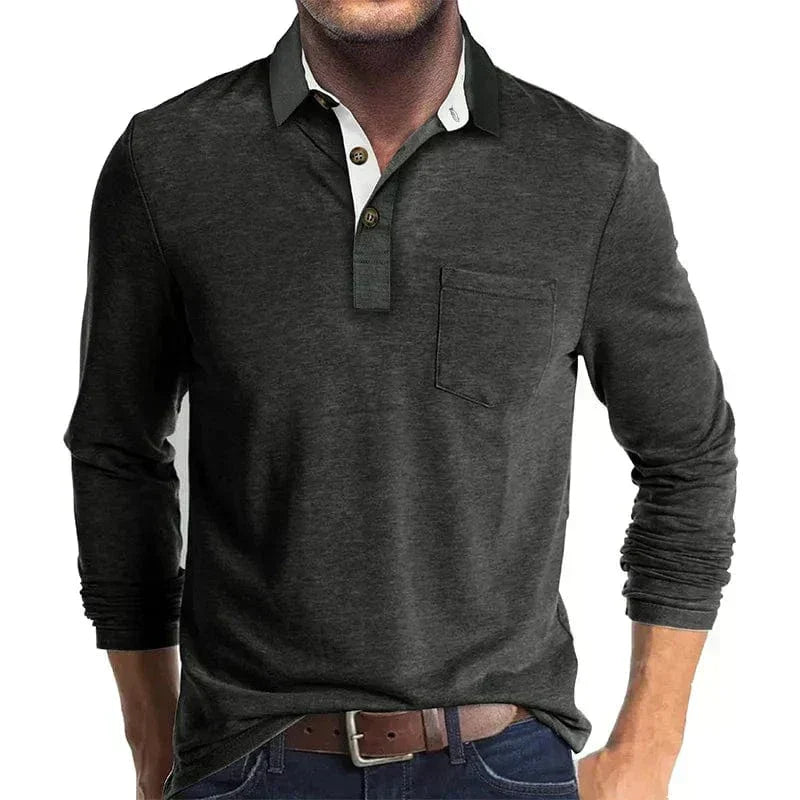 Hudson | Chic Elevated Casual Textured Polo for a Stylish Look