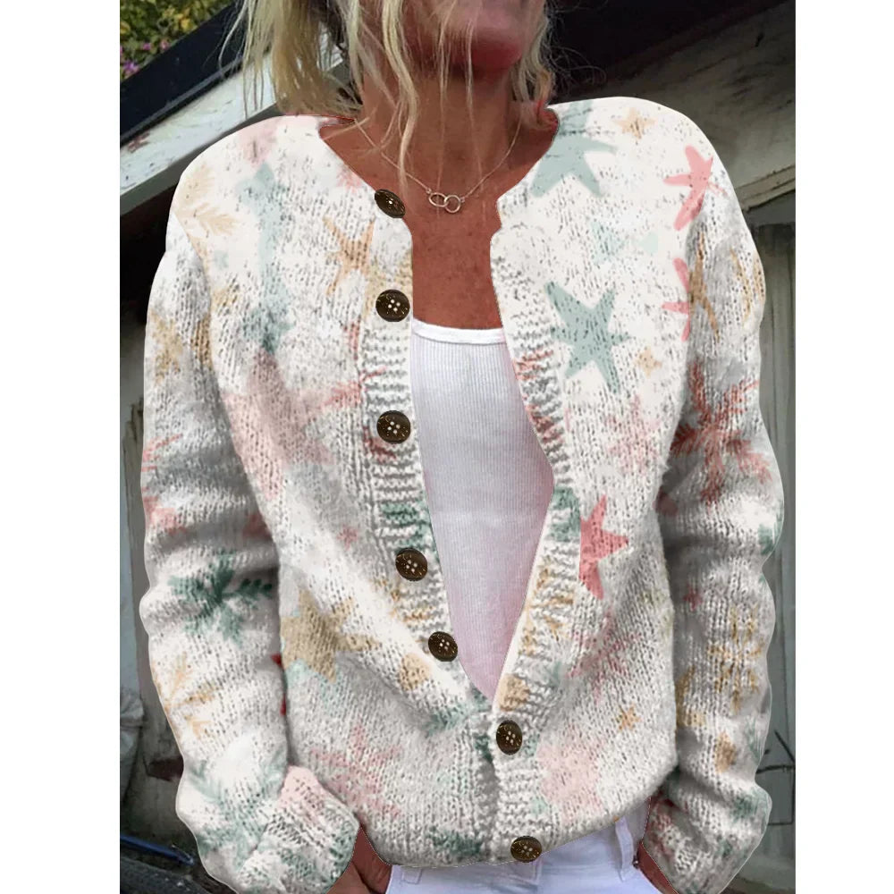 Dora | Elegant Printed Cardigan for a Trendy Look