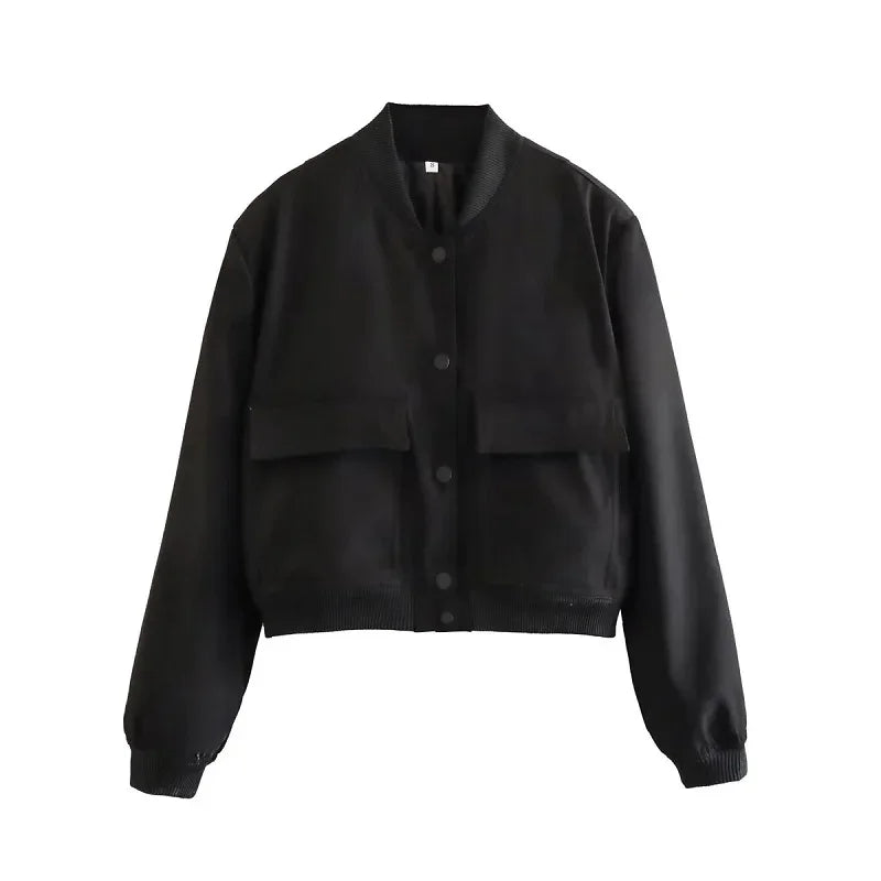 Minimalist women's jacket, trendy and stylish