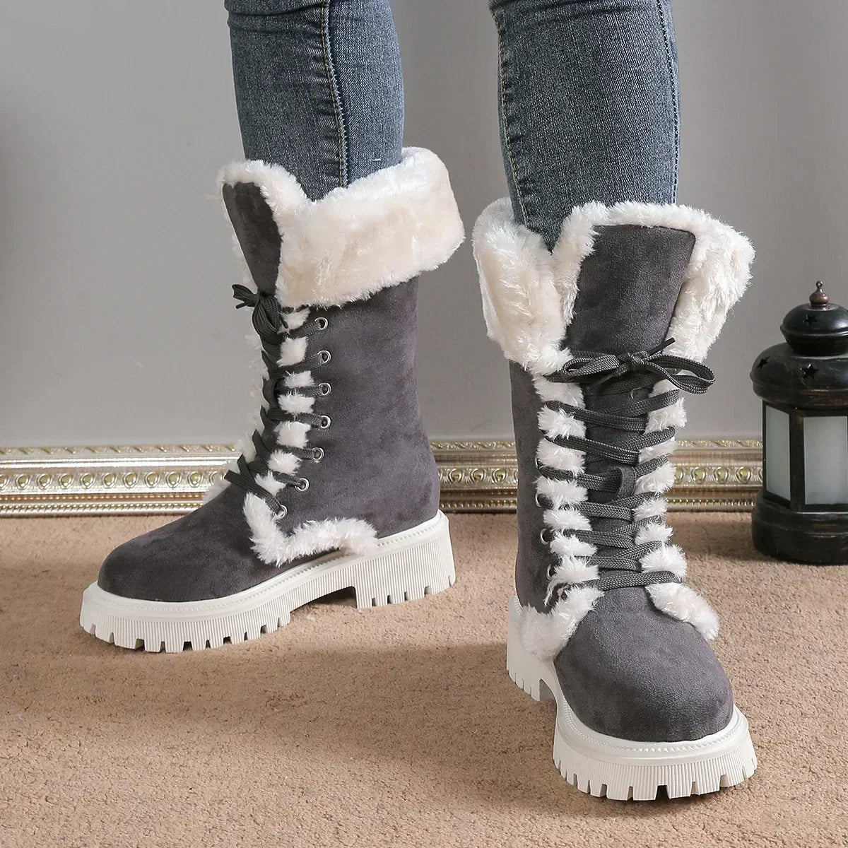 Camille Cozy Insulated Fur Boots