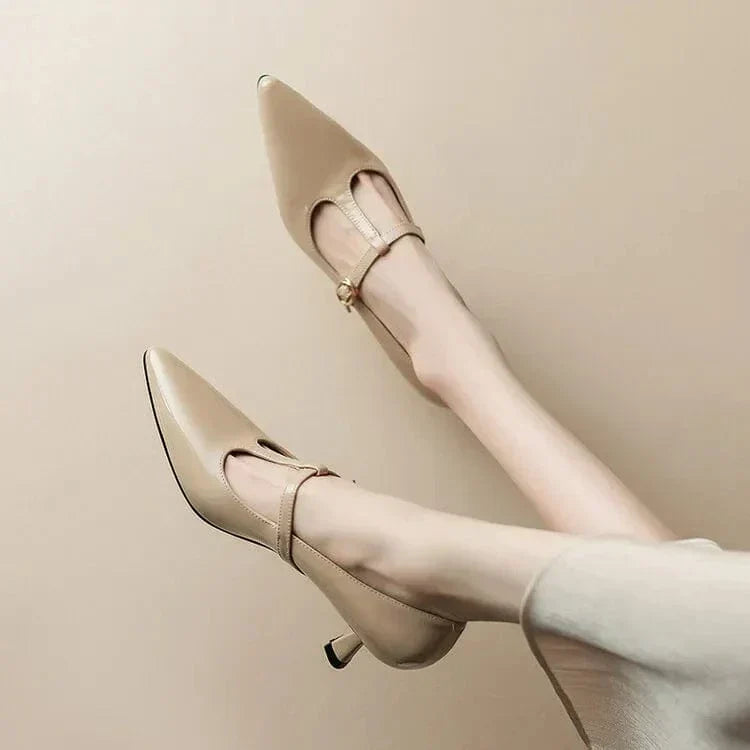 SOLENELLE OLYSA Patent Leather High Heeled Shoes for Women