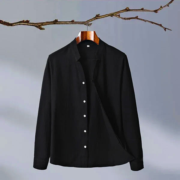 Elegant Sakura Linen Shirt for a Refined Look